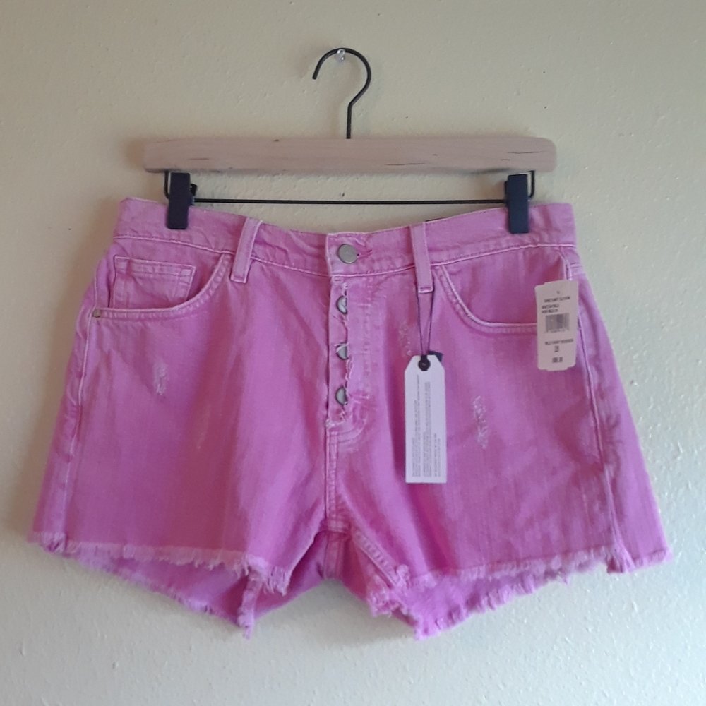 Sanctuary Wild Cherry Weekender Denim Shorts 28